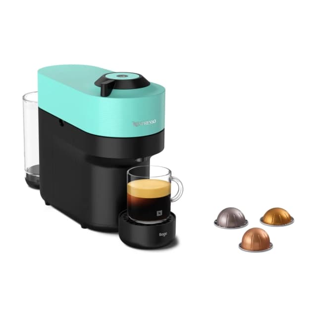 Nespresso Vertuo POP kapselmaskin by Sage, mint green