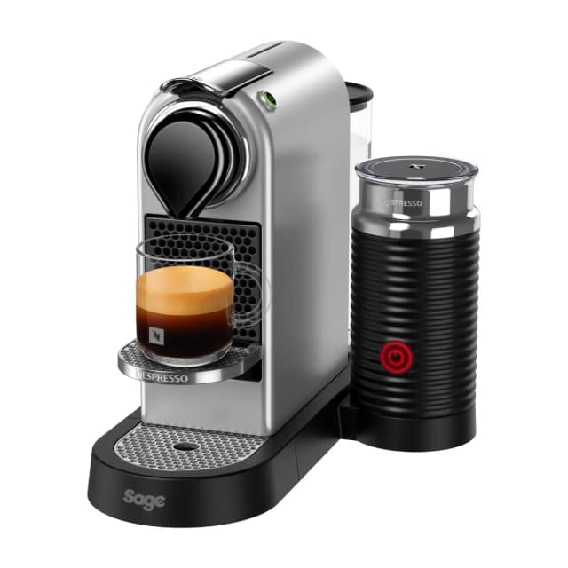 Nespresso CitiZ & Milk kapselmaskin by Sage, sølv