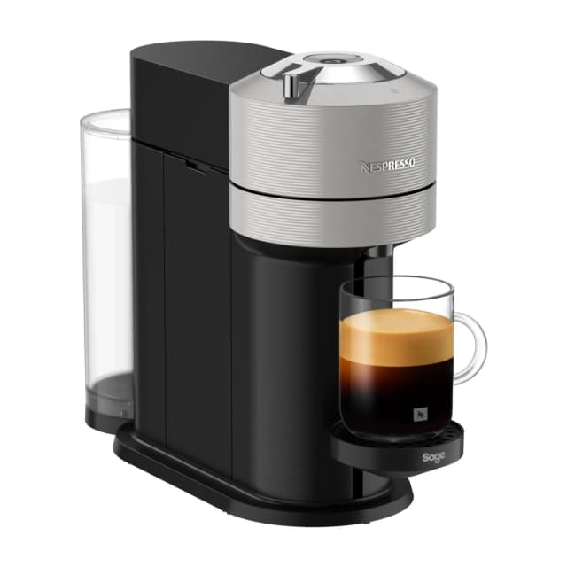 Nespresso Vertuo Next kapselmaskin by Sage, lys grå