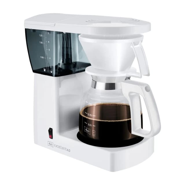Melitta Excellent 4.0 kaffetrakter, hvit
